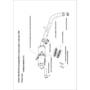 Silenciosos Slip-on. Homologado  Akrapovic S-H6SO8T-HTT