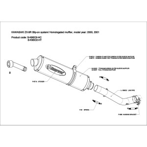 Silenciosos Slip-on. Homologado  Akrapovic S-K9SO2-HT