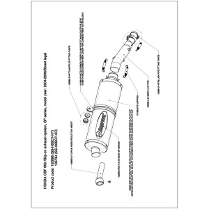 Silenciosos Slip-on. Homologado  Akrapovic SS-H6SO7-HT