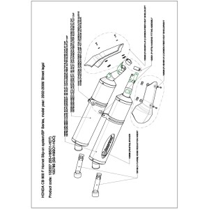 Silenciosos Slip-on. Homologado  Akrapovic SS-H9SO1-HDT