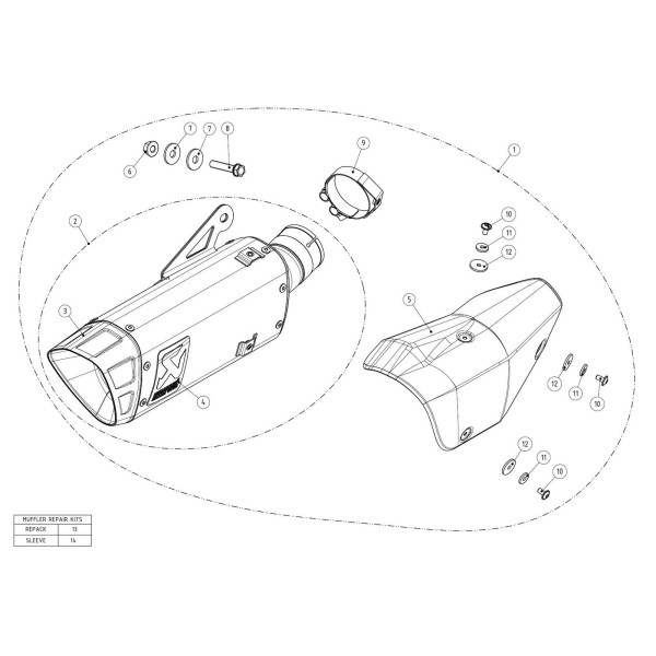 Silenciosos Slip-on. Homologado  Akrapovic S-Y10SO11-HAP