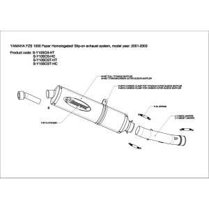 Silenciosos Slip-on. Homologado  Akrapovic S-Y10SO3-HT