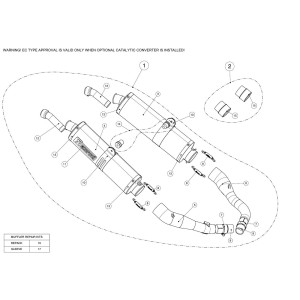 Silenciosos Slip-on. Homologado  Akrapovic SS-H10SO6-HST