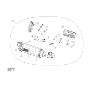 Silenciosos Slip-on. Homologado  Akrapovic S-K6SO7-HZC-2