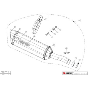 Silenciosos Slip-on. Homologado  Akrapovic S-H5SO4-HRC-1