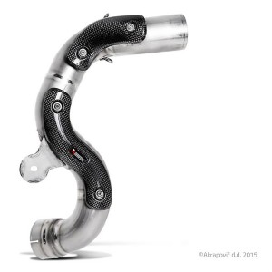 Tramo del colector para colocación del silencioso Slip-on en posición alta. Homologado  Akrapovic L-B12SO6T