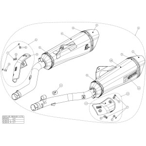 Silenciosos Slip-on. Homologado  Akrapovic S-B16SO2-HZAAT