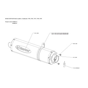 Silenciosos Slip-on. No homologado  Akrapovic S-H9BO3-T