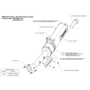 Silenciosos Slip-on. No homologado  Akrapovic S-B12SO3-LTC