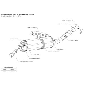 Silenciosos Slip-on. No homologado  Akrapovic S-B4SO1-ZTA