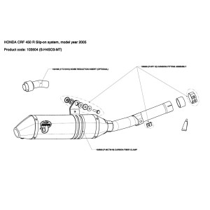 Silenciosos Slip-on. No homologado  Akrapovic S-H4SO3-MT
