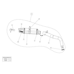 Silenciosos Slip-on. No homologado  Akrapovic S-H6SO11T-ACT