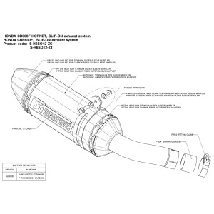 Silenciosos Slip-on. No homologado  Akrapovic S-H6SO12-ZT