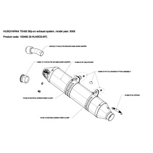 Silenciosos Slip-on. No homologado  Akrapovic S-HU4SO2-MT