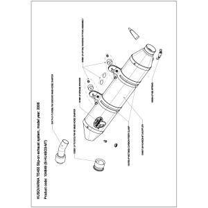 Silenciosos Slip-on. No homologado  Akrapovic S-HU4SO3-MT