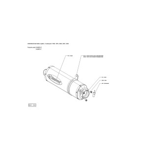 Silenciosos Slip-on. No homologado  Akrapovic S-K6BO1-C