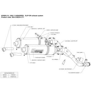 Silenciosos Slip-on. No homologado  Akrapovic SS-H10SO4-LT-1