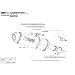 Silenciosos Slip-on. No homologado  Akrapovic S-Y10SO7-RT