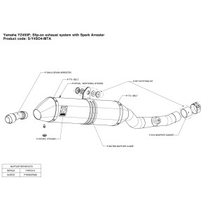Silenciosos Slip-on. No homologado  Akrapovic S-Y4SO4-MTA
