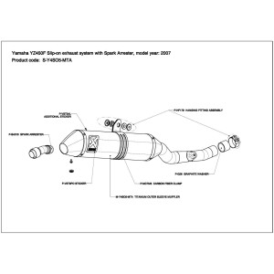 Silenciosos Slip-on. No homologado  Akrapovic S-Y4SO5-MTA