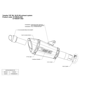 Silenciosos Slip-on. No homologado  Akrapovic S-Y6SO9T-ASZ