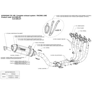 Escapes completos Racing. No homologado  Akrapovic S-K10R5-ZC