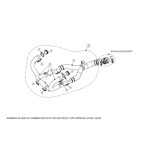 Colectores opcionales Racing. No homologado  Akrapovic E-B12R3