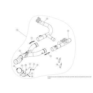 Colectores opcionales Racing. No homologado  Akrapovic E-B12R4