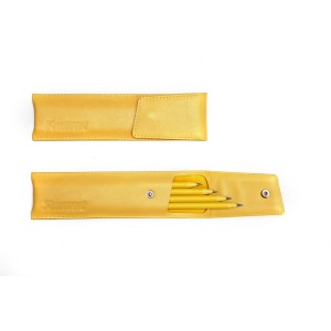 Estuche de cuero para lápices Amarillo Akrapovic 801724