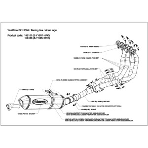 Escapes completos Racing  Akrapovic S-Y10R7-HRT