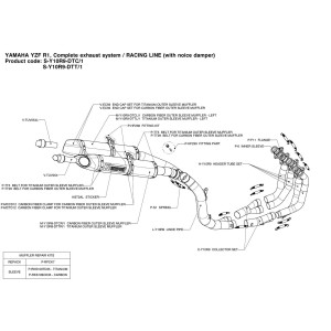 Escapes completos Racing  Akrapovic S-Y10R9-DTC-1