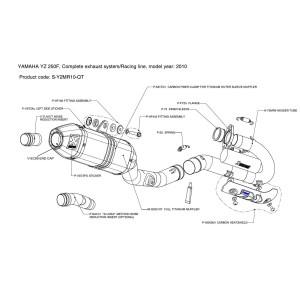 Escapes completos Racing  Akrapovic S-Y2MR10-QT