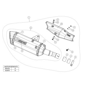 Silenciosos Slip-on. Homologado  Akrapovic S-H7SO4-HRT