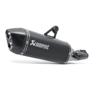 BLACK EDITION silenciosos Slip-on. Homologado Negro Akrapovic S-B12SO10-HAABL