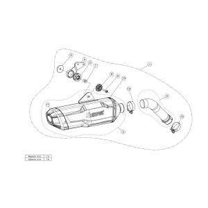 BLACK EDITION silenciosos Slip-on. Homologado Negro Akrapovic S-B9SO3HFBFCTBL