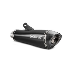 BLACK EDITION silenciosos Slip-on. Homologado Negro Akrapovic S-B12SO17-HBRBL