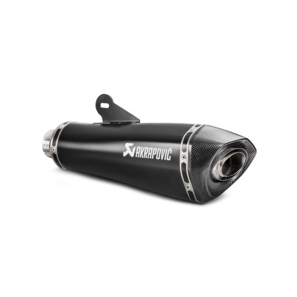 BLACK EDITION silenciosos Slip-on. Homologado Negro Akrapovic S-B12SO17-HBRBL
