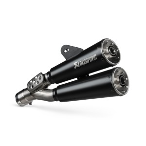 BLACK EDITION silenciosos Slip-on. Homologado Negro Akrapovic SB12SO25HISSSBL