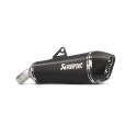 BLACK EDITION silenciosos Slip-on doble salida. Homologado Negro Akrapovic S-B8SO7-HZAABL