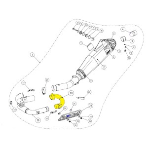 Colectores  Akrapovic H-Y2ME13