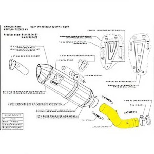 Caña titanio  Akrapovic L-A10SO6T