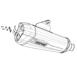 Silenciosos Slip-on Motogp. No homologado  Akrapovic M-HZEM00102T-1