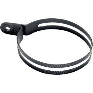 Abrazadera eliptica tipo cd12 silencioso titanio  Akrapovic P-MCTD12