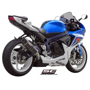 SC Project para SUZUKI GSX-R600 - GSX-R750 (2011 - 2016) - Escape Oval carbono