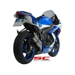SC Project para SUZUKI GSX-R600 - GSX-R750 (2008 - 2010) - Escape Oval titanio