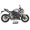 SC Project para SUZUKI GSX-S1000 (2017- 2020) - F - Escape S1 acero inoxidable, negro mate