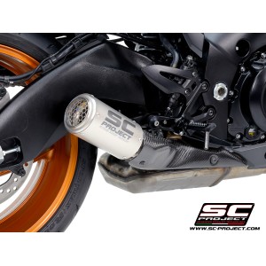 SC Project para SUZUKI KATANA (2025 - 2026) - Euro 5+ - Escape CR-T titanio, con malla antipiedras