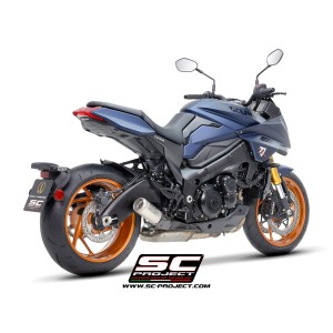 SC Project para SUZUKI KATANA (2022 - 2025) - Escape CR-T titanio, con malla antipiedras
