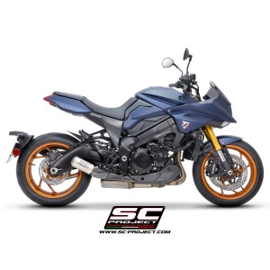 SC Project para SUZUKI KATANA (2022 - 2025) - Escape CR-T titanio, con malla antipiedras