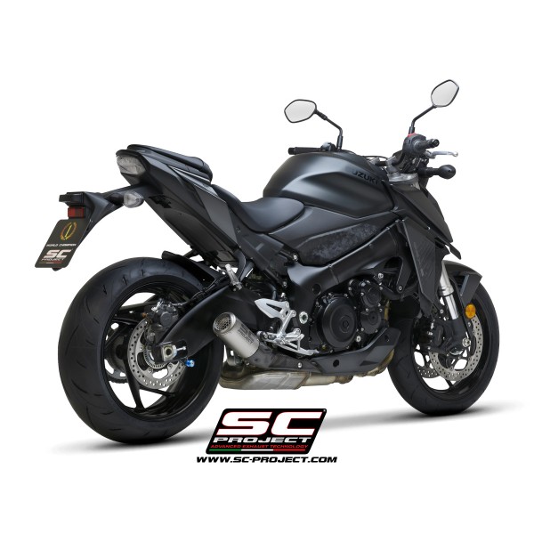 SC Project para SUZUKI GSX-S950 (2021 - 2023) - Escape CR-T titanio, con malla antipiedras
